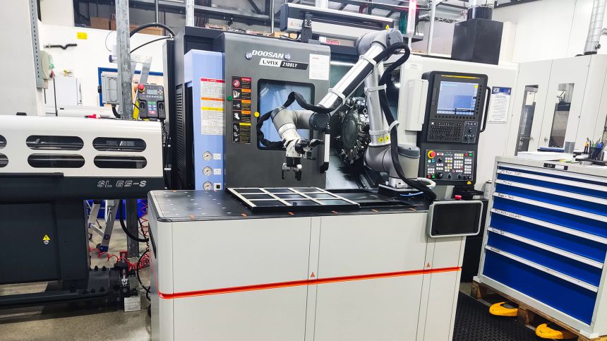 automated Doosan CNC machine